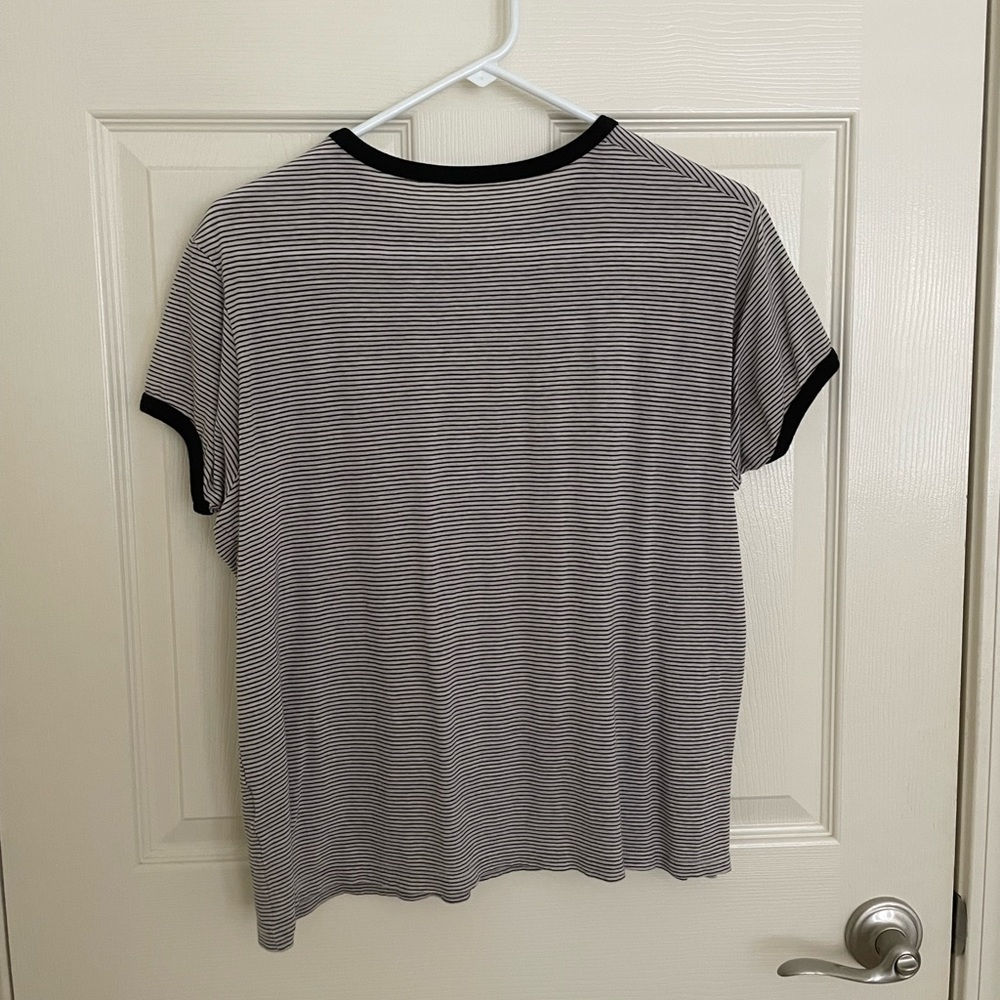AllSaints Striped Ringer Tee - Picture 2 of 4